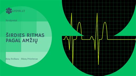 Vaiko širdies ritmas pagal amžių