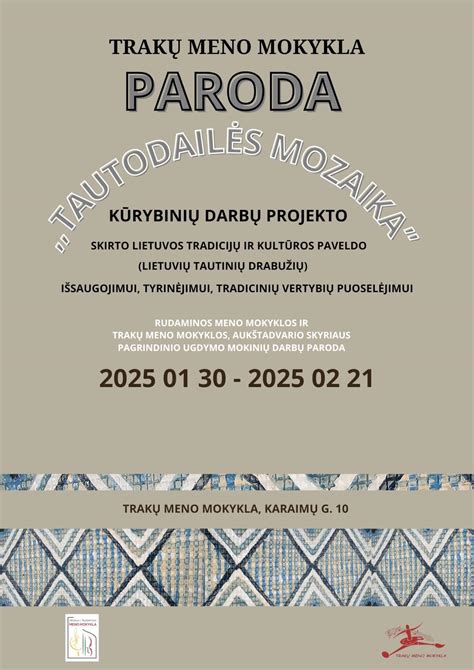 Pavyzdys tautodailės meno, kurį galėtų kurti Veronika Juodagalvytė