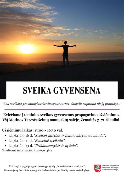 Infografika: sveikos gyvensenos elementai