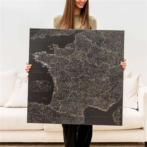 Prancūzijos žemėlapis su Paryžiumi