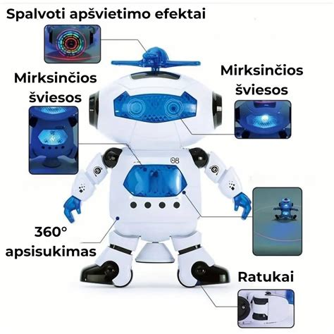 Šokantis ir grojantis robotas