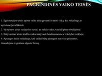 Schema: Vaiko teisės po tėvų skyrybų