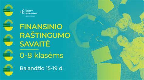 Finansinio raštingumo ugdymo etapai pagal amžių