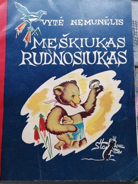 Vytės Nemunėlio knygos „Meškiukas Rudnosiukas“ viršelis