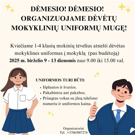 Mugės organizavimas ir paruošimas