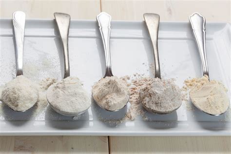 Įvairių rūšių miltų palyginimas