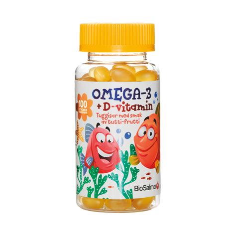 Grafikas su Omega-3 paros normomis vaikams pagal amžių