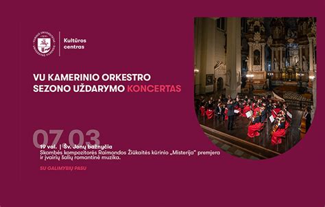 VU kamerinio orkestro koncertas