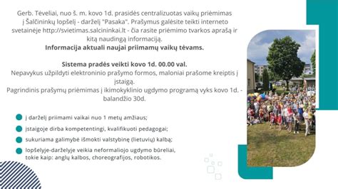 schema vaikų priėmimo į darželį