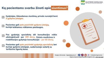 Infografika: kada nereikia siuntimo pas gydytoją specialistą