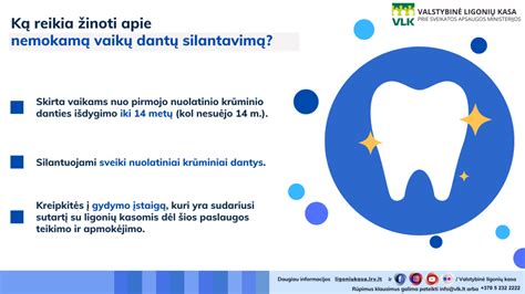 vaiko krūminio danties silantavimas