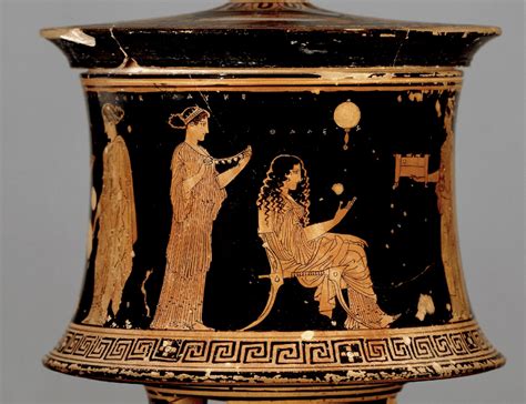 Ancient Greek vase depicting love