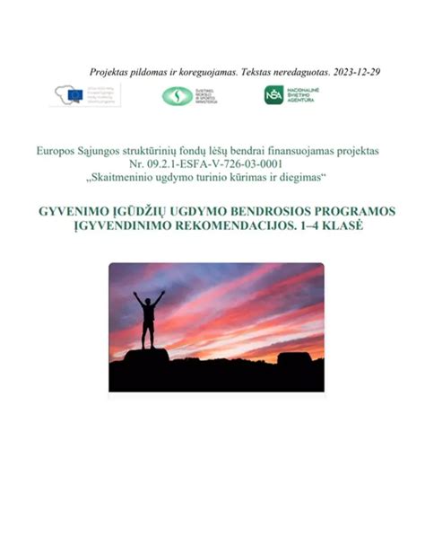 Gyvenimo įgūdžių programos tema