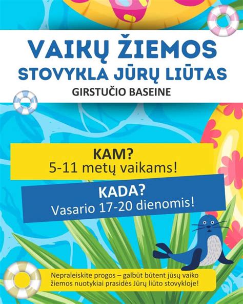 Vaikų žiemos atostogų stovyklos programa
