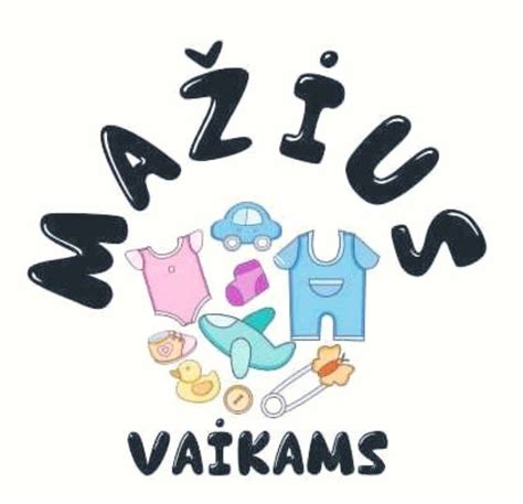 vaikiškų prekių kategorijų piktogramos
