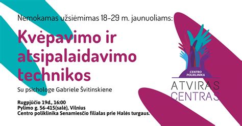 Schematinis kvėpavimo technikos pavaizdavimas