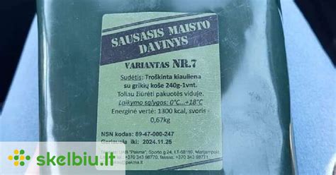 Sausi maisto produktai kelionei