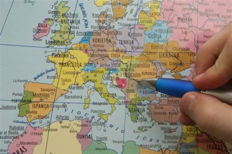 Žemėlapio vaizdas, iliustruojantis tarptautinį nusikaltimų tinklą