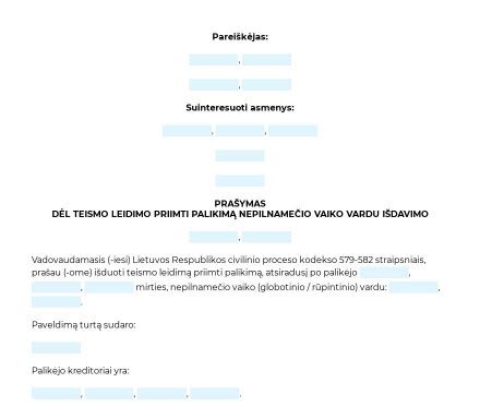 Teismo procesas dėl vaiko