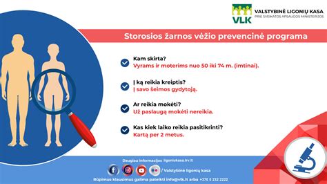tiesiosios žarnos vėžio prevencija ir patikra
