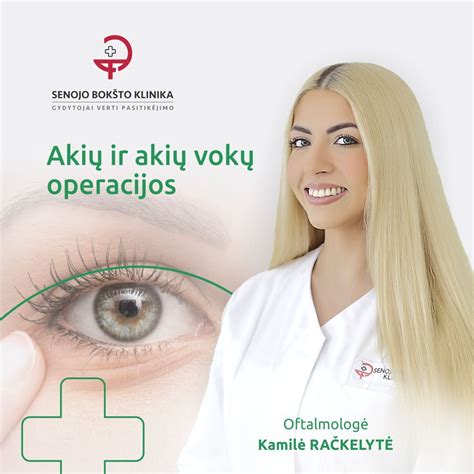 Schema, vaizduojanti akių vokų anatomiją ir operacijos zonas