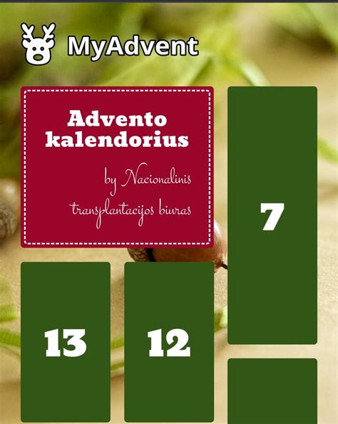 Šeima kartu daro advento kalendorių
