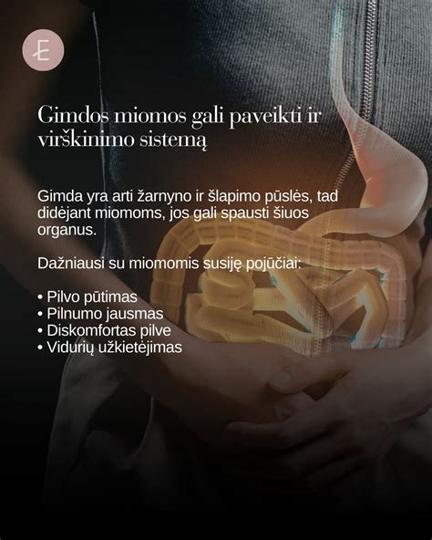 Vaizdinė gimdos miomų schema