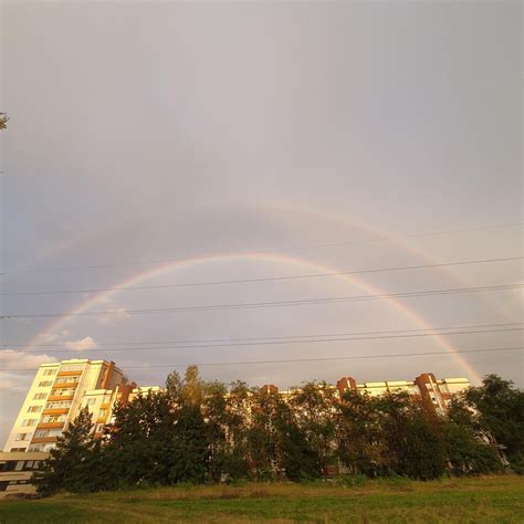 Vaivorykštė danguje po lietaus