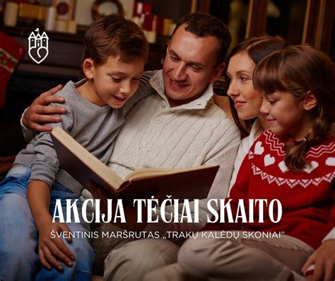šeimos skaitymo iliustracija