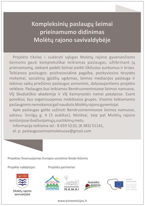 Kompleksinės paslaugos šeimai
