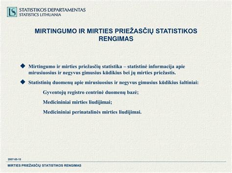 Statistika motinų mirtingumo priežasčių