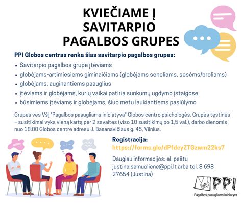 savitarpio pagalbos grupės