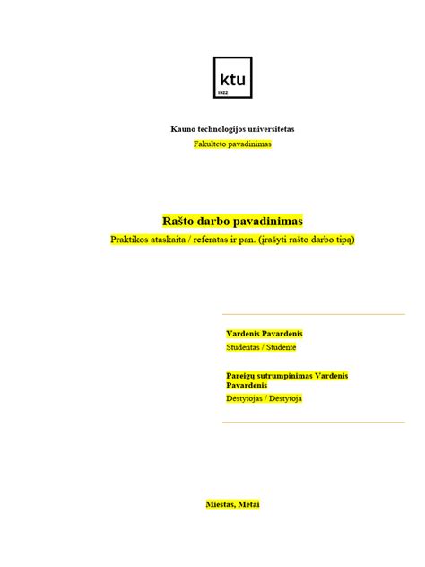 Darbuotojo informavimo lapas