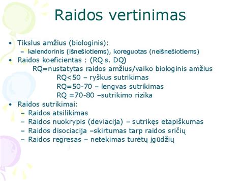 vaiko raidos sutrikimai