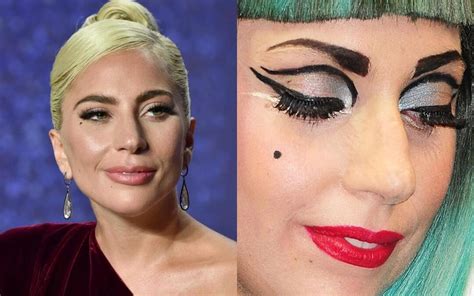 Lady Gaga be įprasto makiažo ir kostiumų