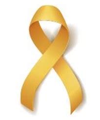 Auksinis kaspinas - vaikų vėžio simbolis