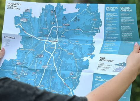 Turistinis žemėlapis su lankytinais objektais