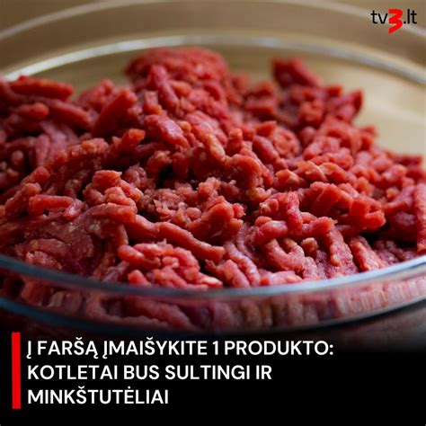 Tarkuotos daržovės įmaišytos į maltą mėsą