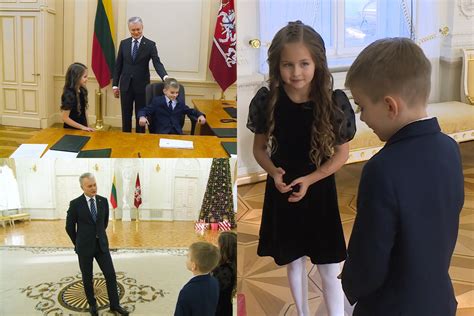 Mažieji žurnalistai pas prezidentą Gitaną Nausėdą