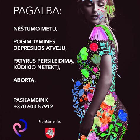 Krizinio nėštumo centro logotipas ir kontaktinė informacija