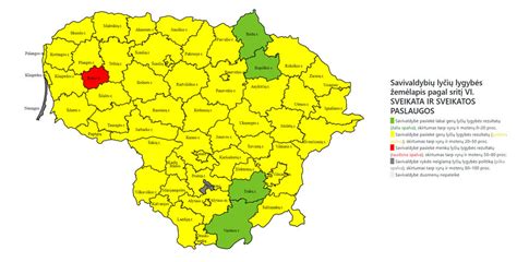 Žemėlapis su savivaldybių, kur galima kreiptis dėl išmokų, kontaktais