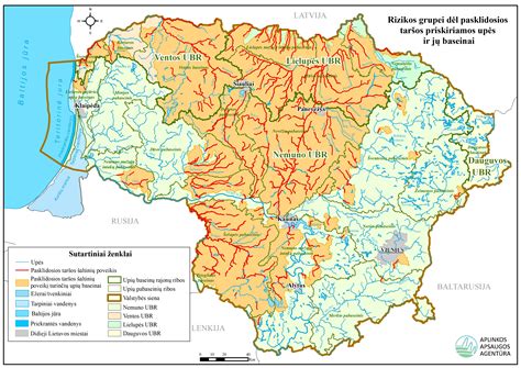 Žemėlapis, rodantis oro taršos lygį skirtinguose regionuose