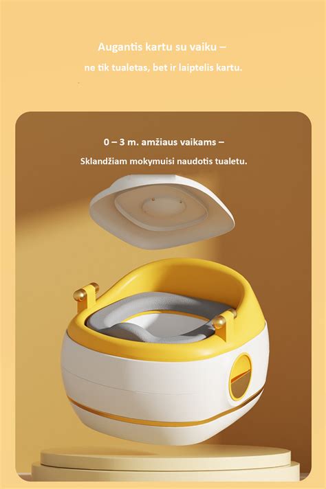 vaikas rodo pasirengimą naudotis puoduku