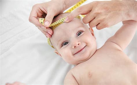 Kūdikio galvos apimties matavimo schema