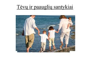paauglių ir tėvų santykiai