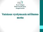 Vaisiaus klausos vystymosi schema nėštumo metu