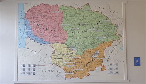 Viduramžių Lietuvos žemėlapis su žymėjimu apie Lietuvos vardo paminėjimą