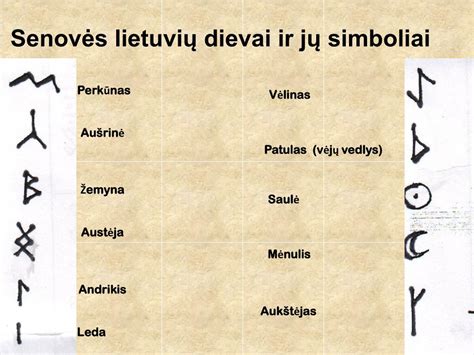 senovės lietuvių mitologijos simboliai