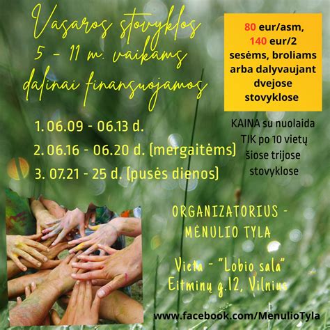 Stovyklų datos