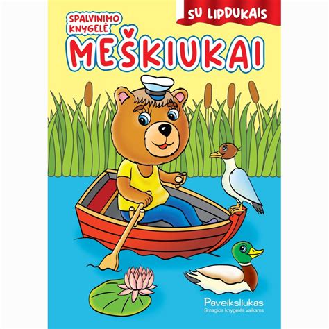 vaikų spalvinimo knygelė su šernu